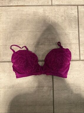 La SENZA Lace Push-Up Bra in Magenta